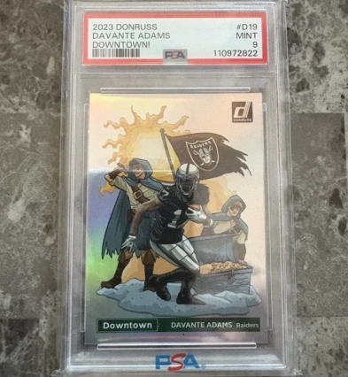 2023 Panini Donruss - Downtown! Davante Adams #D-19 Psa 9 Raiders
