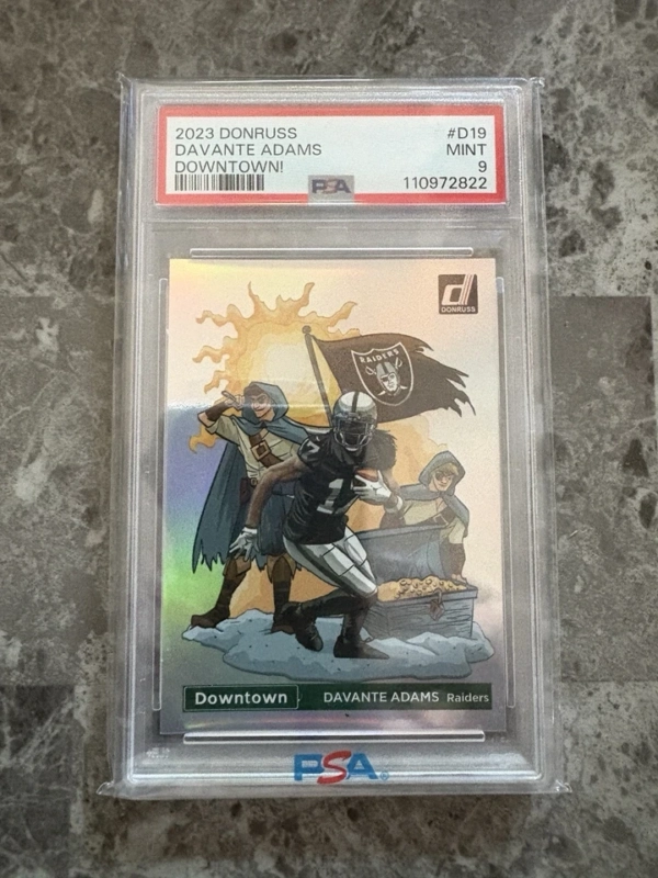 2023 Panini Donruss - Downtown! Davante Adams #D-19 Psa 9 Raiders