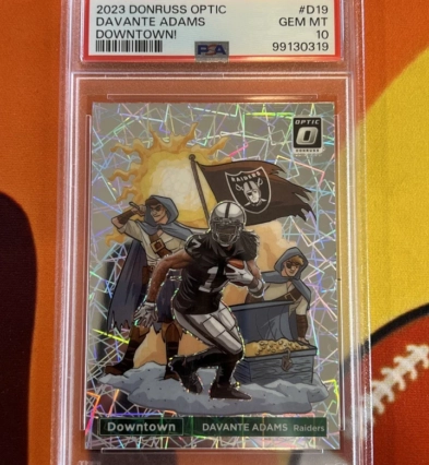 2023 Panini Donruss Optic - Downtown Davante Adams #D-19 PSA GEM MT 10