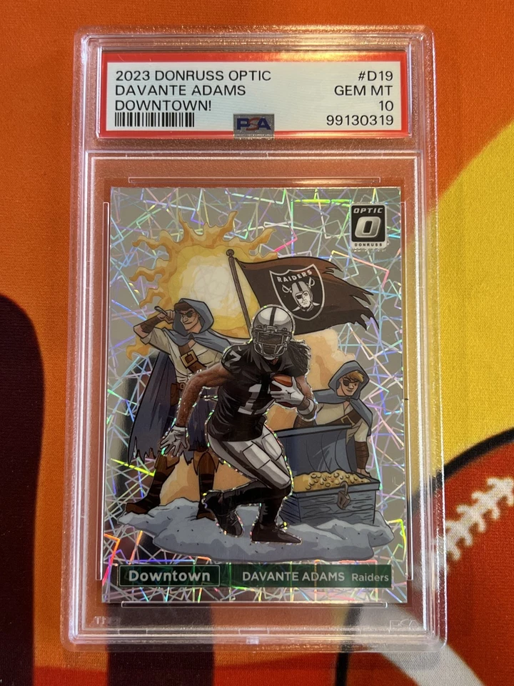 2023 Panini Donruss Optic - Downtown Davante Adams #D-19 PSA GEM MT 10