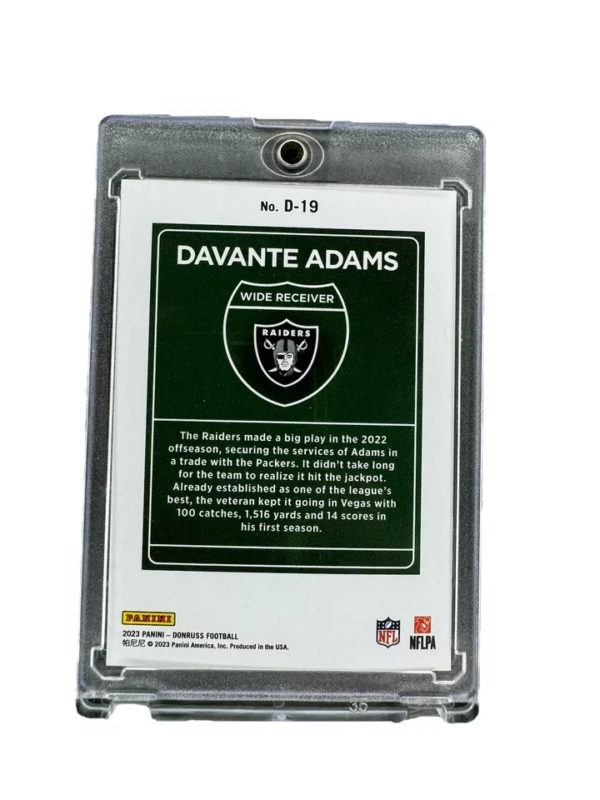 2023 Panini Donruss Optic - Downtown #D-19 Davante Adams - Image 2