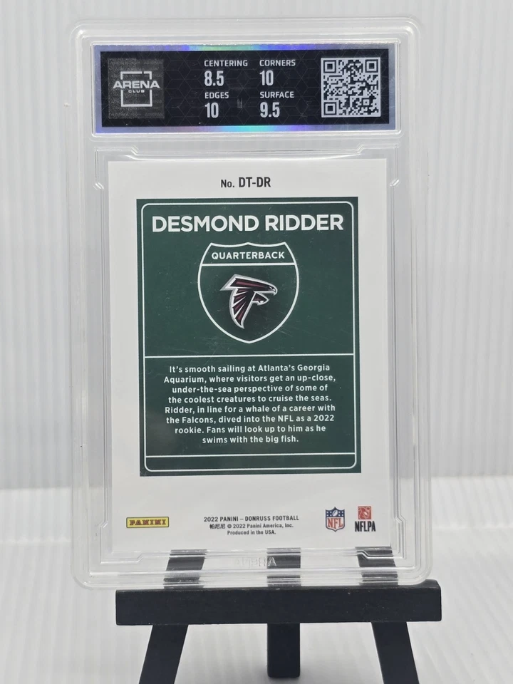 2022 Panini Donruss Optic - Downtown! Desmond Ridder #DT-DR (RC) Arena Club 9 - Image 2