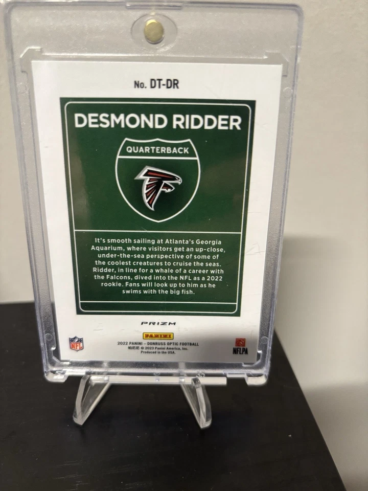 2022 Panini Donruss Optic Downtown Desmond Ridder #DT-DR (RC) - Image 3
