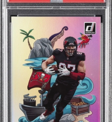 2022 PANINI DONRUSS DOWNTOWN #DTRG ROB GRONKOWSKI PSA 9