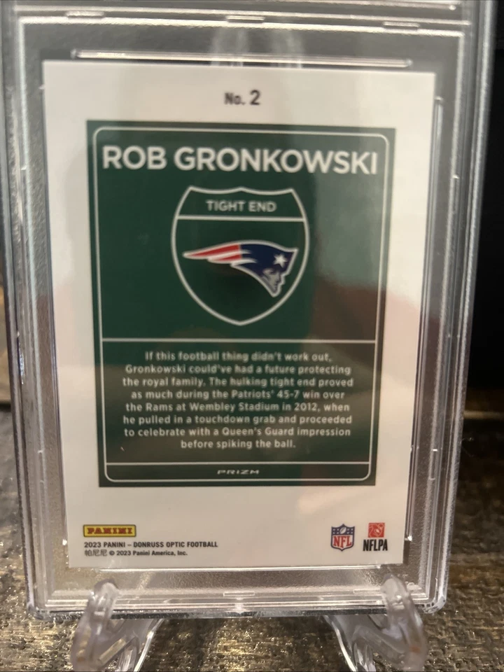 2023 Panini Donruss Optic - International Downtown Rob Gronkowski #2 - Image 3