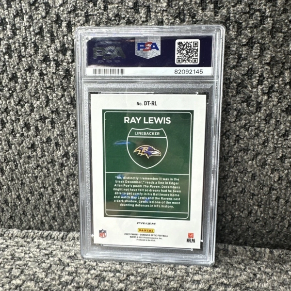 2022 Panini Donruss Optic Downtown Ray Lewis #DT-RL Prizm - Image 3