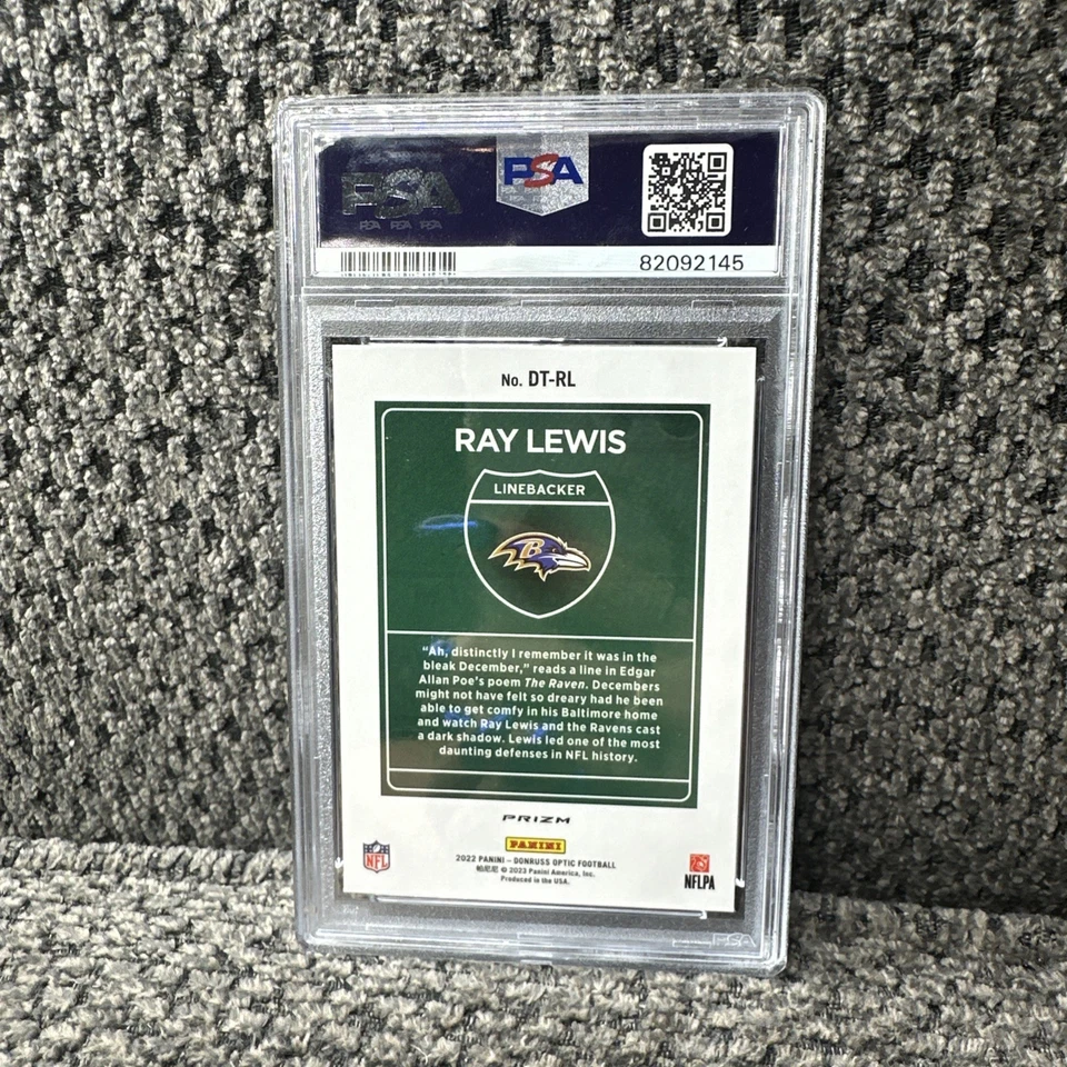 2022 Panini Donruss Optic Downtown Ray Lewis #DT-RL Prizm - Image 3