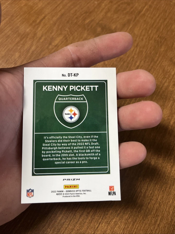 2022 Panini Donruss Optic - Downtown Kenny Pickett #DT-KP (RC) - Image 2