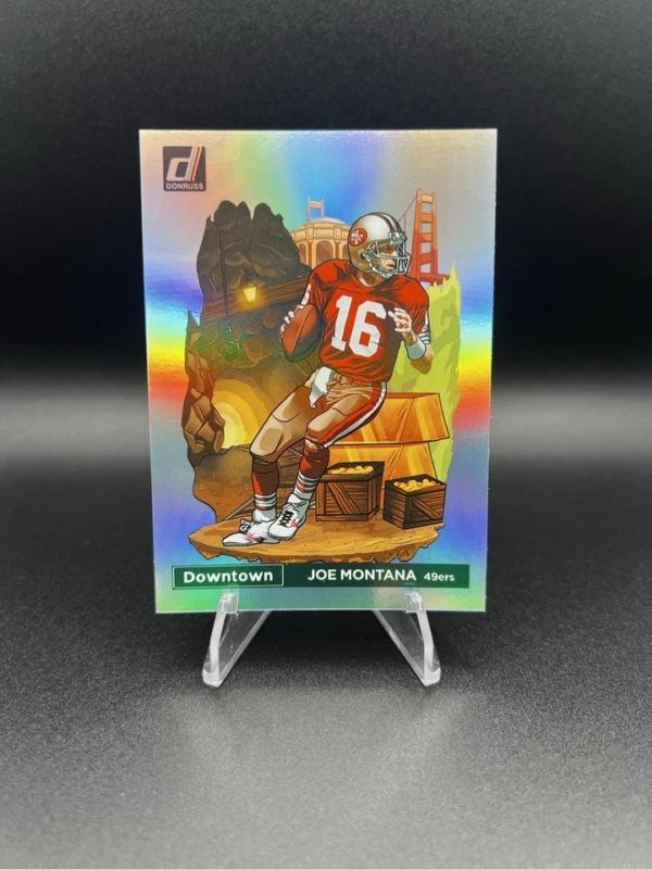 2023 Panini Donruss Joe Montana Downtown! SSP Case Hit - San Francisco 49ers