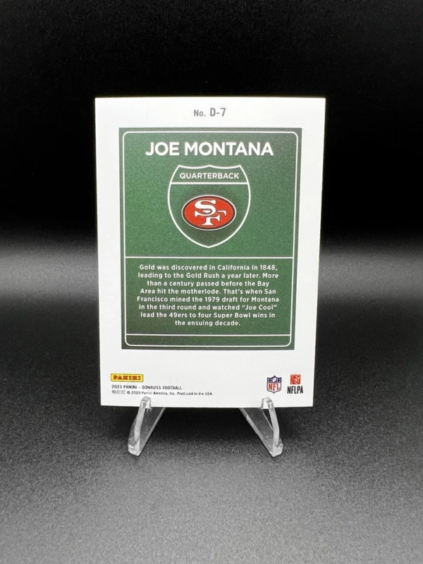 2023 Panini Donruss Joe Montana Downtown! SSP Case Hit - San Francisco 49ers - Image 2