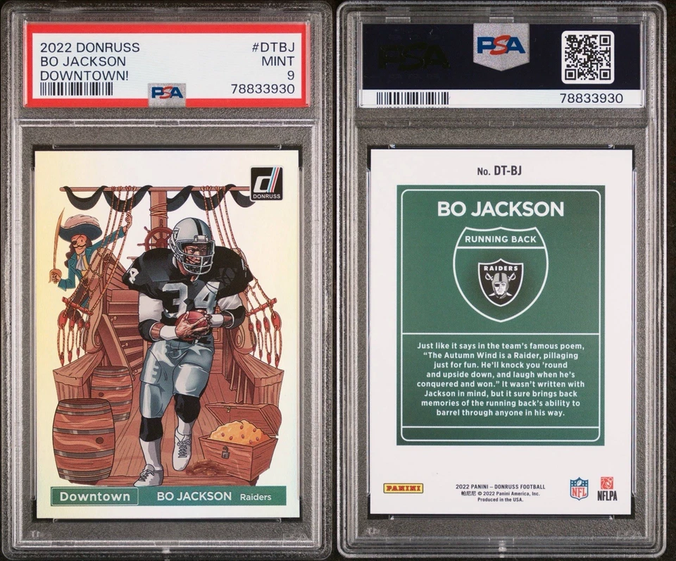 2022 Donruss Downtown Bo Jackson - Image 2