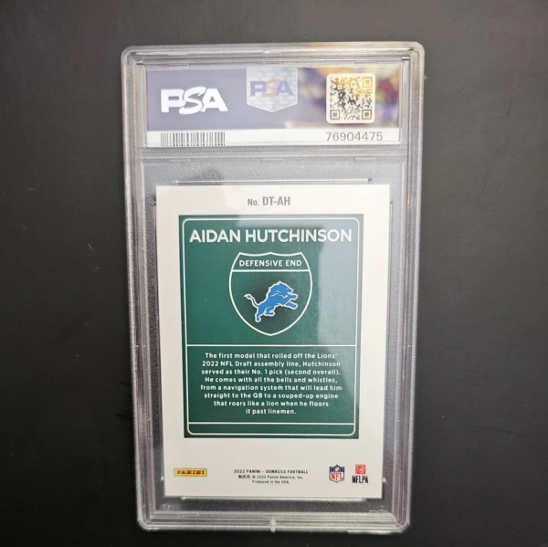 2022 Panini Donruss Optic - Downtown Aidan Hutchinson #DT-AH (RC) PSA 9 - Image 2