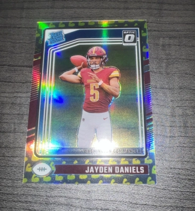 2024 Panini Donruss Optic JAYDEN DANIELS #13/149 Flex Emoji Rated Rookie RC SP