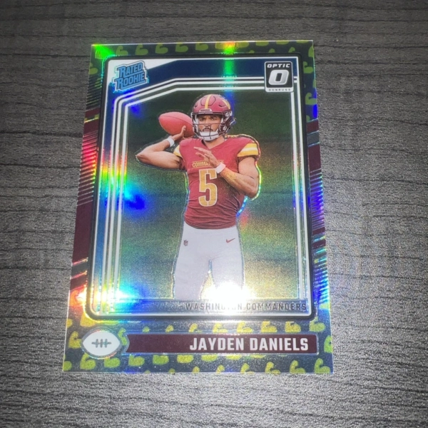 2024 Panini Donruss Optic JAYDEN DANIELS #13/149 Flex Emoji Rated Rookie RC SP