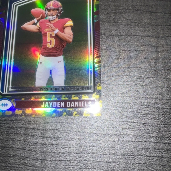 2024 Panini Donruss Optic JAYDEN DANIELS #13/149 Flex Emoji Rated Rookie RC SP - Image 7