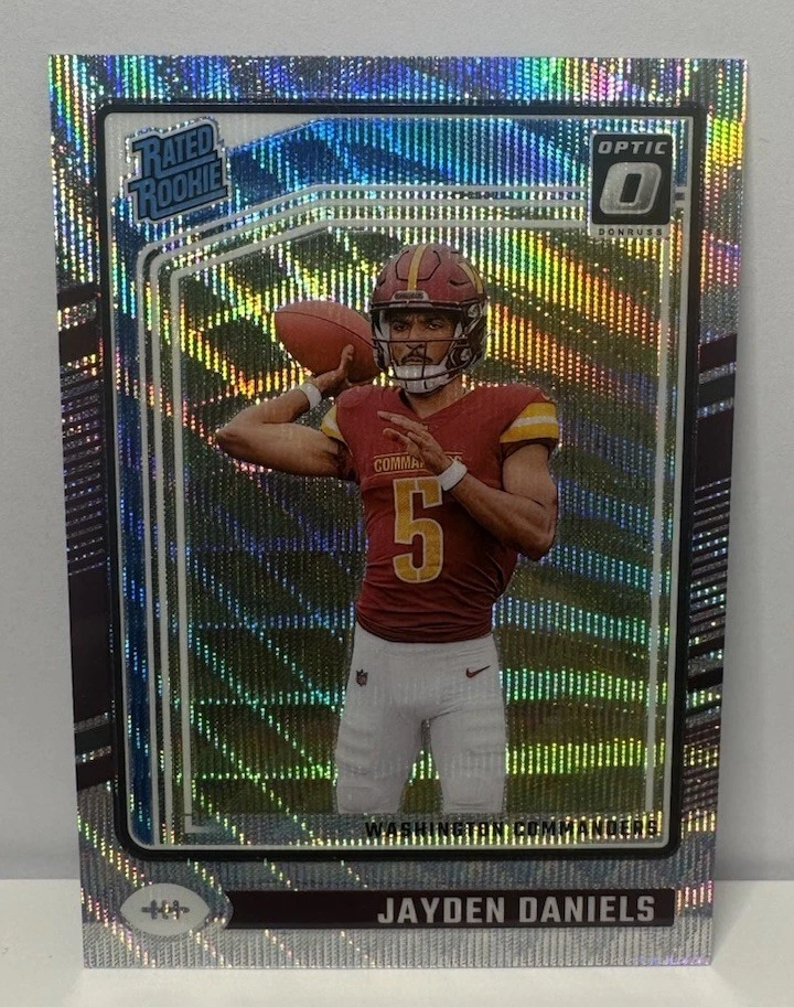 2024 Panini Donruss Optic Rated Rookie Jayden Daniels #248 Wave Prizm /300