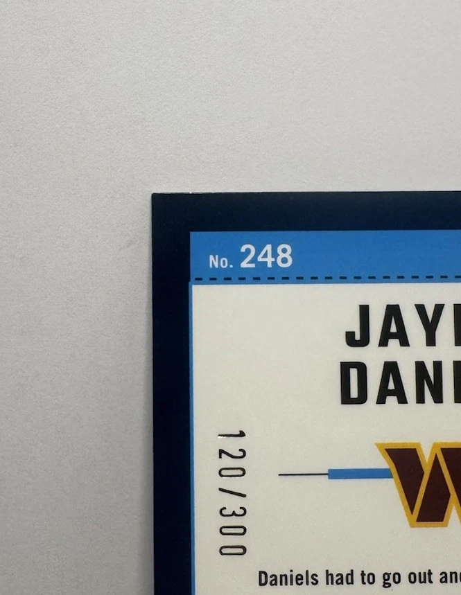 2024 Panini Donruss Optic Rated Rookie Jayden Daniels #248 Wave Prizm /300 - Image 9