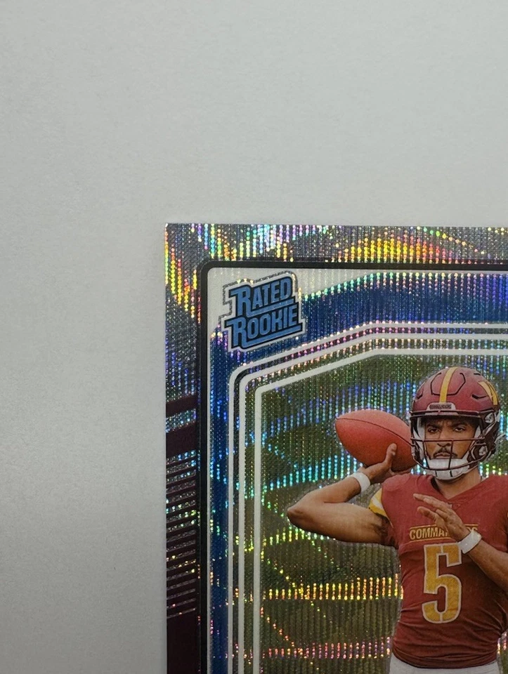 2024 Panini Donruss Optic Rated Rookie Jayden Daniels #248 Wave Prizm /300 - Image 5