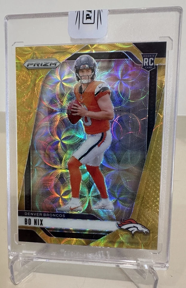 2024 Prizm Choice Bo Nix Gold Scope 01/10 Broncos Factory Sealed - Image 4
