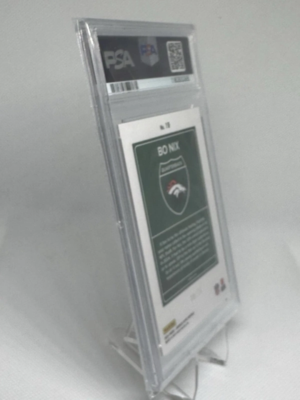 2024 Donruss Optic Downtown Black Pandora Bo Nix RC Rookie 08/25 PSA 10 GEM MINT - Image 8