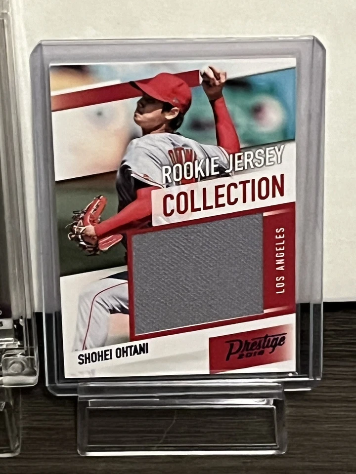 SHOHEI OHTANI ROOKIE JERSEY CARD #06/49 + LEBRON JAMES JERSEY CARD PRIZM 04/50 ! - Image 4