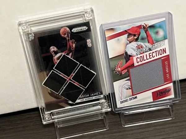 SHOHEI OHTANI ROOKIE JERSEY CARD #06/49 + LEBRON JAMES JERSEY CARD PRIZM 04/50 ! - Image 2