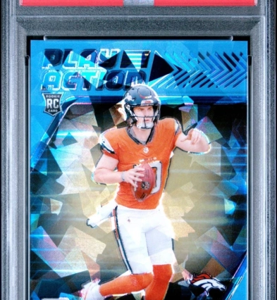 2024 Panini Donruss Optic Play Action Bo Nix #6 Ice PSA 10
