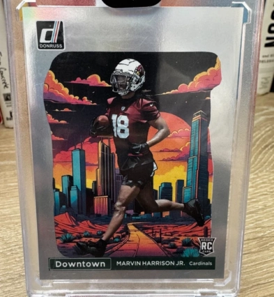 Marvin Harrison Jr 2024 Donruss Downtown #12 SSP Case Hit Rookie Cardinals ARI
