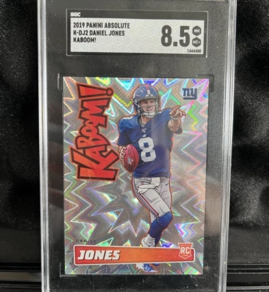 2019 Panini Absolute Daniel Jones #K-DJ2 Rookie KABOOM RC! SGC 8.5