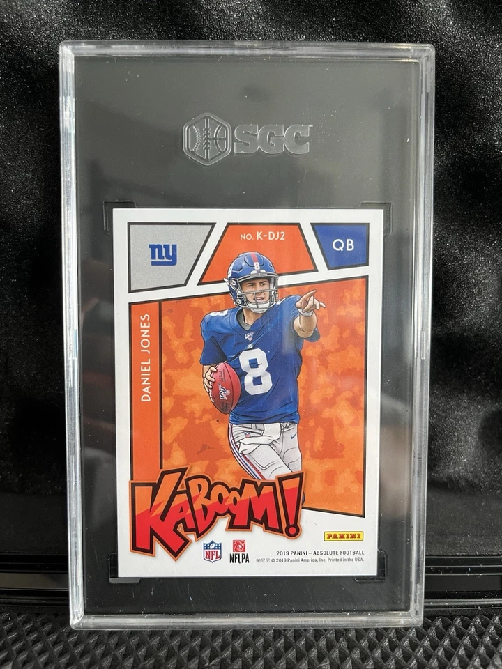2019 Panini Absolute Daniel Jones #K-DJ2 Rookie KABOOM RC! SGC 8.5 - Image 2