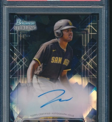 write me an SEO on the product PSA 10 JAMES WOOD AUTO 2022 Bowman Sterling BLACK ATOMIC REFRACTOR/10 GEM MINT