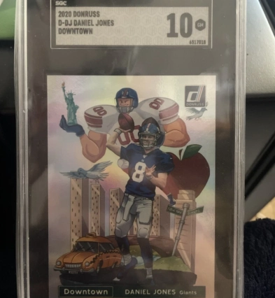 2020 Panini Donruss - Downtown! Daniel Jones #D-DJ SGC 10