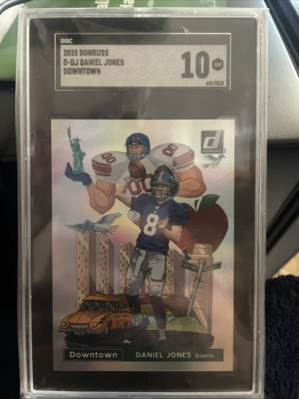 2020 Panini Donruss - Downtown! Daniel Jones #D-DJ SGC 10