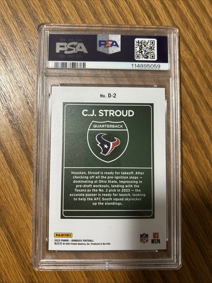 2023 Panini Donruss - Downtown! C.J. Stroud #D-2 (RC) - Image 2