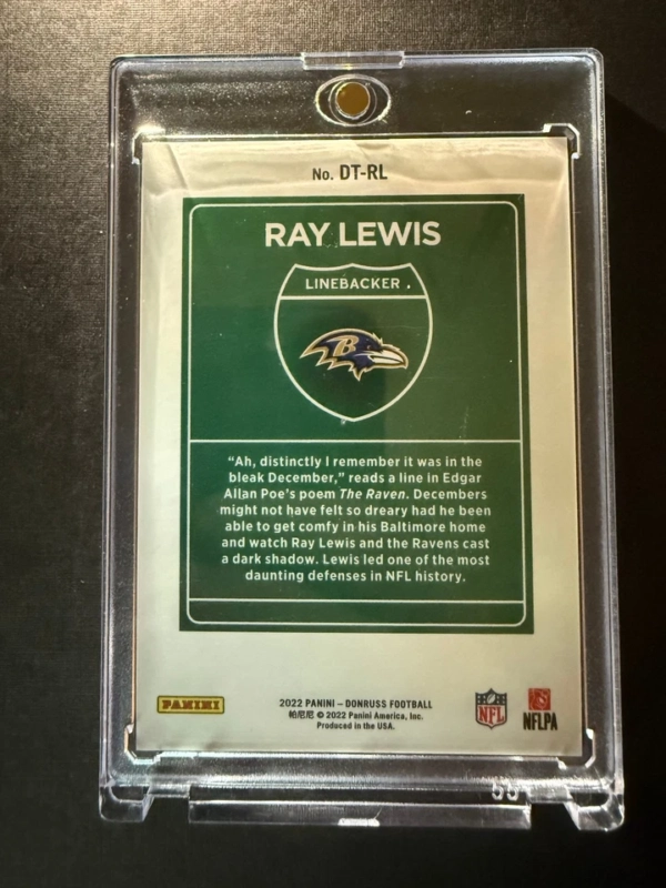 2022 Panini Donruss Ray Lewis Downtown - Image 2