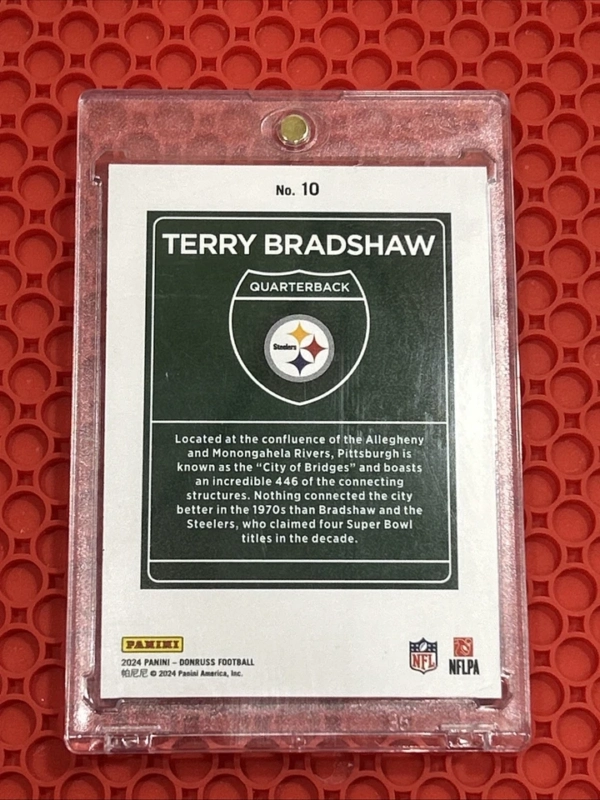 2024 Panini Donruss - Downtown! Terry Bradshaw #10 - Image 2