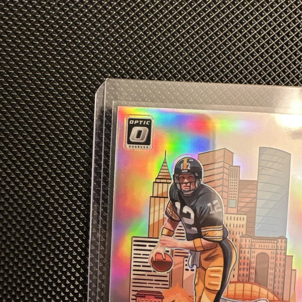 TERRY BRADSHAW 2024 DONRUSS OPTIC DOWNTOWN CASE HIT SSP PITTSBURGH STEELERS - Image 9