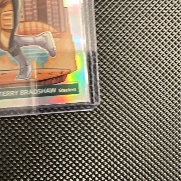 TERRY BRADSHAW 2024 DONRUSS OPTIC DOWNTOWN CASE HIT SSP PITTSBURGH STEELERS - Image 7