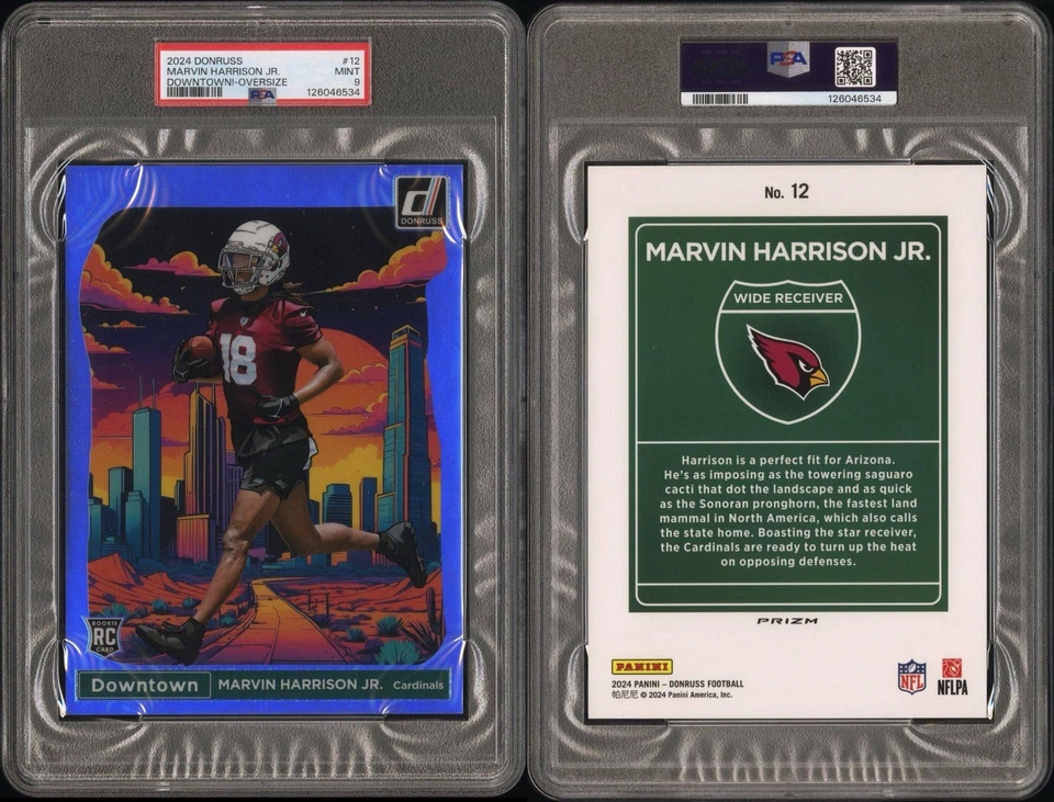 2024 Panini Donruss - Downtown! Marvin Harrison Jr. #12 Oversized (RC) - Image 2