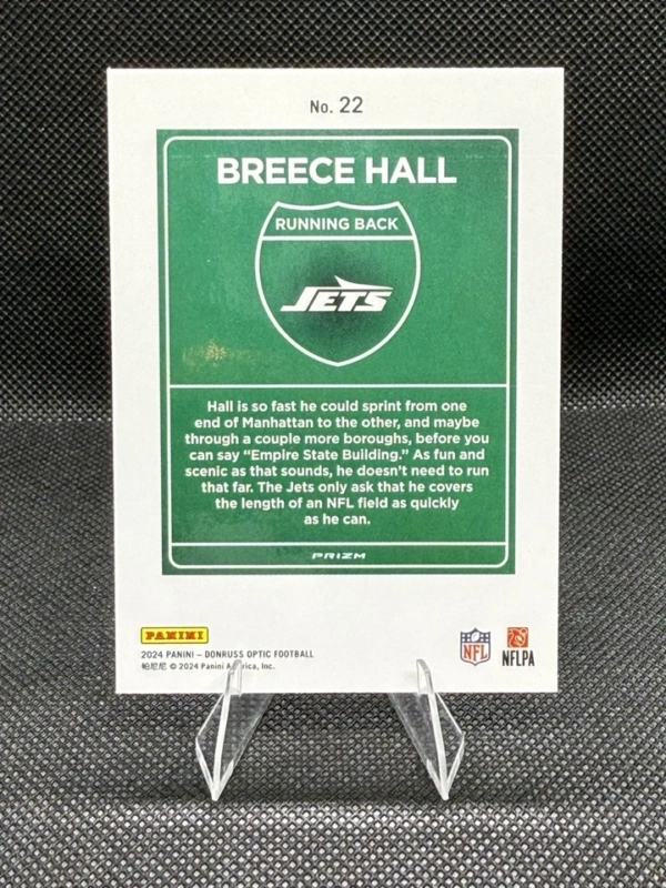 2024 Panini Donruss Optic - Downtown! Breece Hall #22 - Image 2