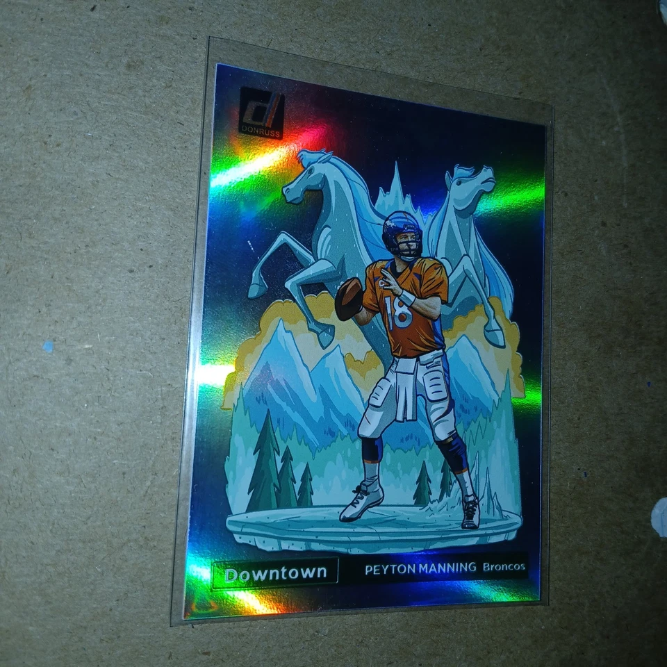 Peyton Manning 2023 Panini Donruss Downtown! Denver Broncos PULLED PACK FRESH! - Image 6