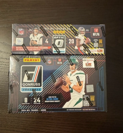 2024 Optic Football Retail Box + 2024 Donruss Football Retail Box DOWNTOWN HUNT!