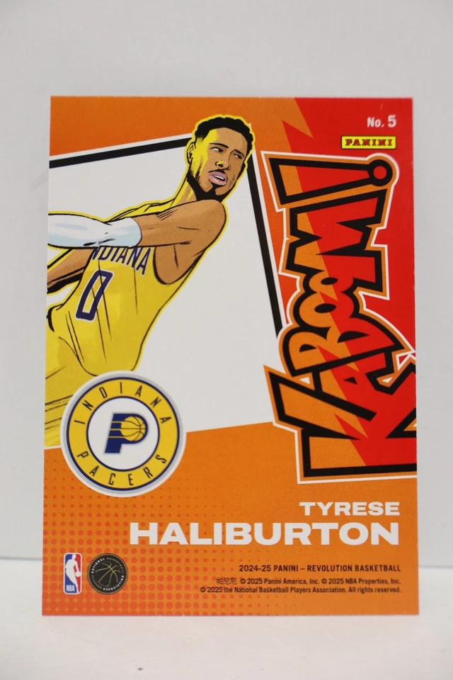 2024-25 Panini Revolution Basketball Horizontal Kaboom! Tyrese Haliburton #5. - Image 6