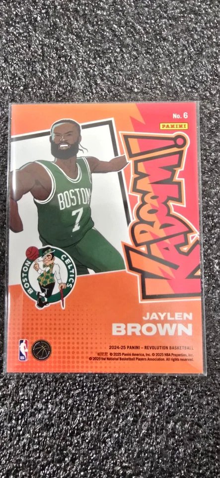 2024-25 Panini Revolution Boston Celtics Jaylen Brown Horizontal KABOOM! #6 SSP - Image 3