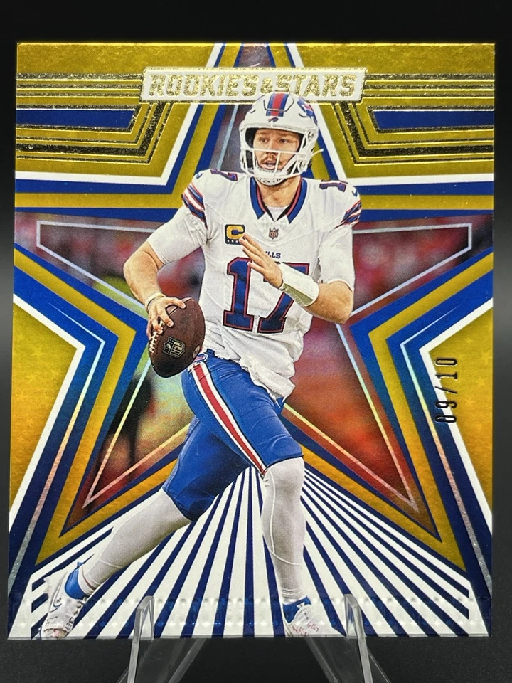 2024 Panini Rookies & Stars - Gold - Josh Allen #11 9/10 ***RARE One of a Kind