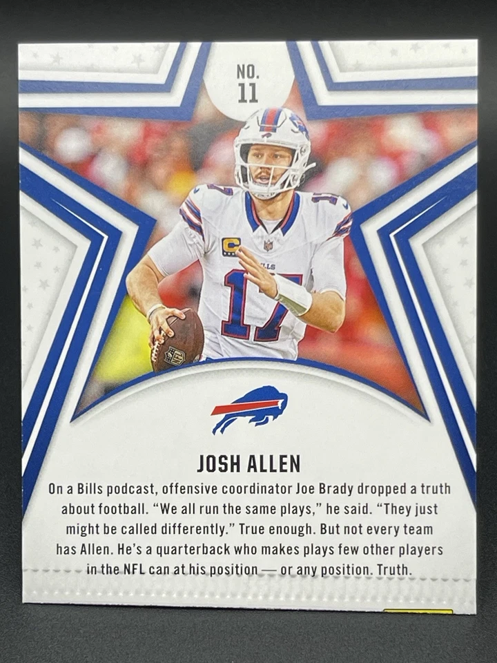 2024 Panini Rookies & Stars - Gold - Josh Allen #11 9/10 ***RARE One of a Kind - Image 11