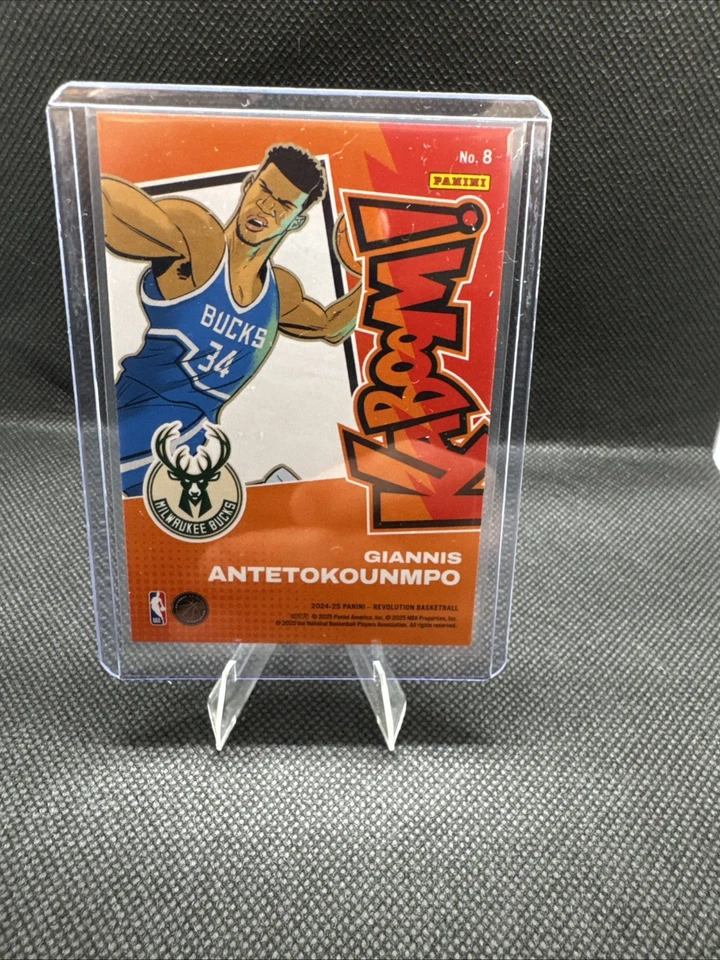 2024-25 Panini Revolution GIANNIS ANTETOKOUNMPO Horizontal Kaboom! SSSP Bucks #8 - Image 2
