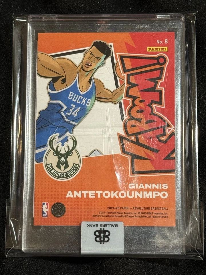 GIANNIS ANTETOKOUNMPO 2024-25 Panini Revolution Horizontal Kaboom! SSP #8 Bucks - Image 2