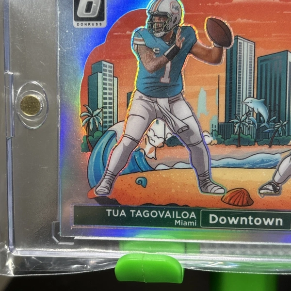 2024 Donruss Optic  Downtown Tua Tagovailoa Tyreek Hill Dolphins Dual DT Clean - Image 5