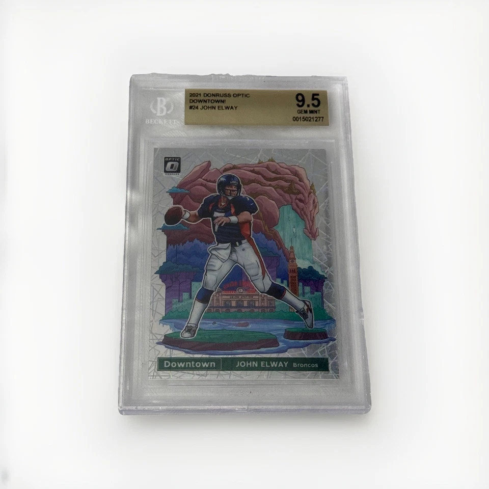 Donruss Optic Downtown John Elway BGS 9.5